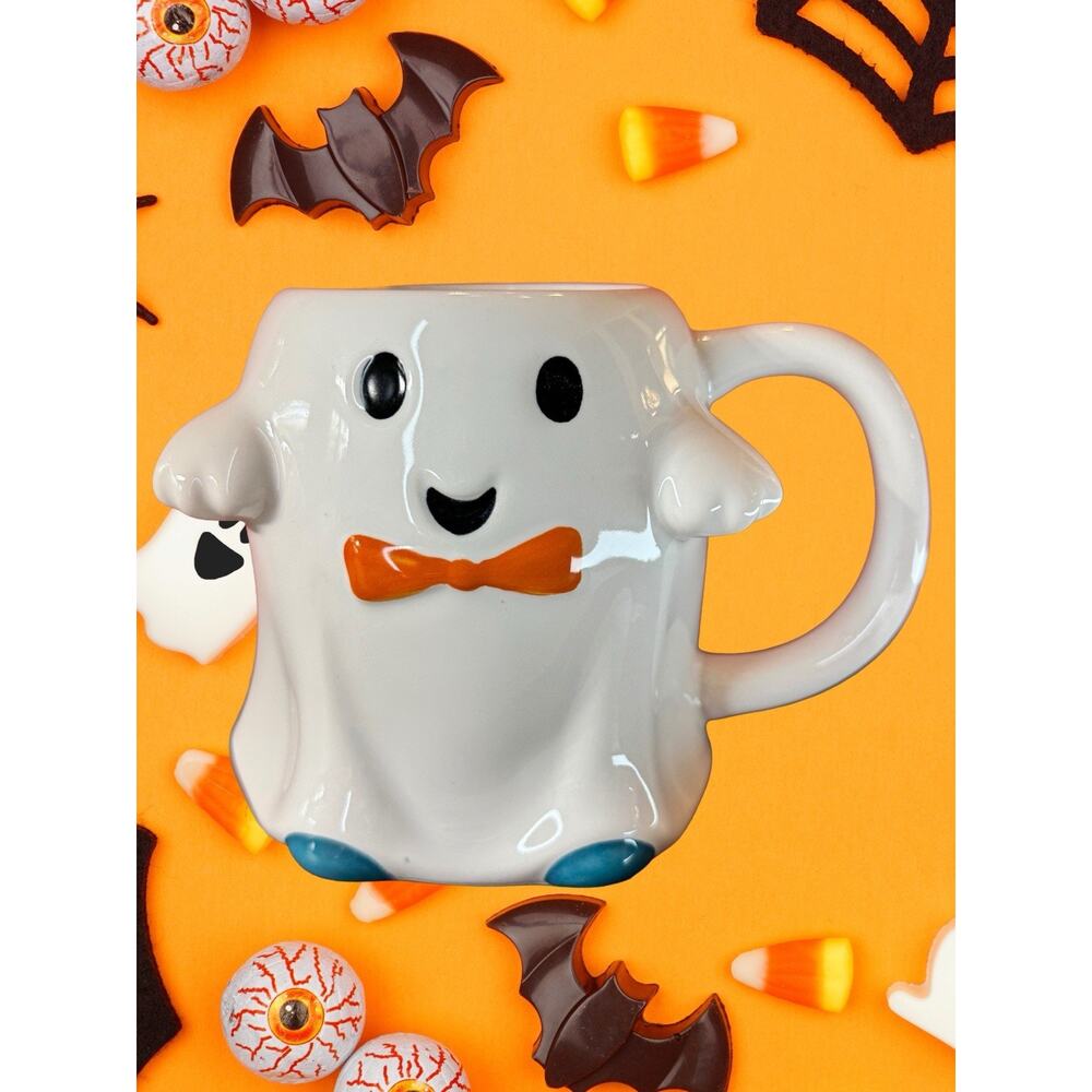 Hyde and Eek Ghost Coffee Mug 12 oz Spooky Girl Summerween Cozy Fall Spooky Cute - Picture 2 of 7